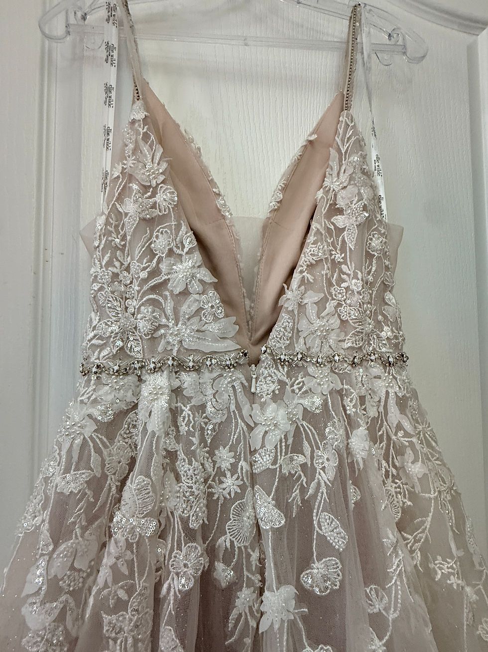 Thumbnail: Ellie Wilde EW35113 Ivory/Petal Floral Gown, Size 4