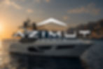 Azimut luxury yacht featured in premium yachting advertising