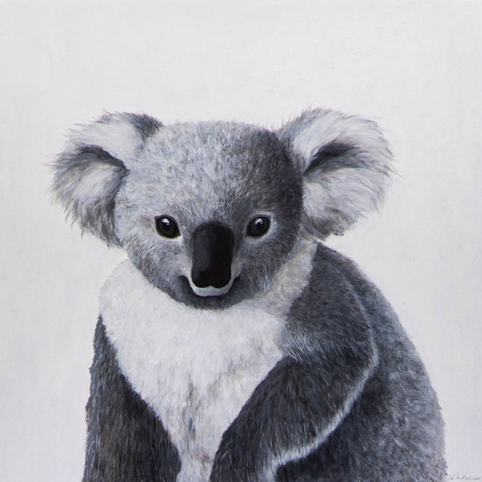 Acrylic on canvas.
Commissioned nursery painting-koala
