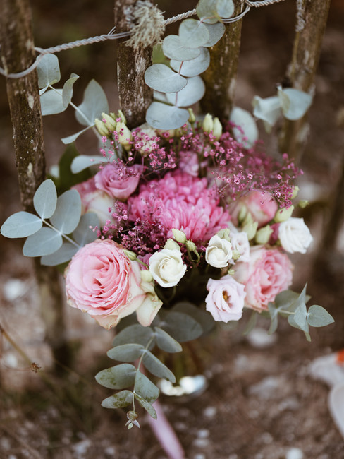 bouque de fleurs fraiches a la plage de lacanau océan