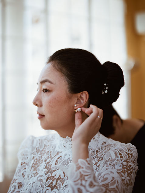 photo portrait d'une mariée chinoise à bordeaux