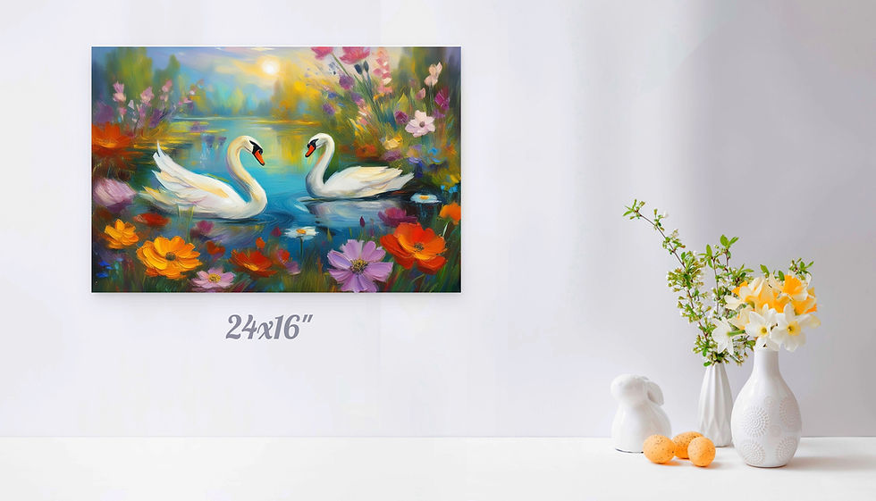 Thumbnail: Swans Under the Sun