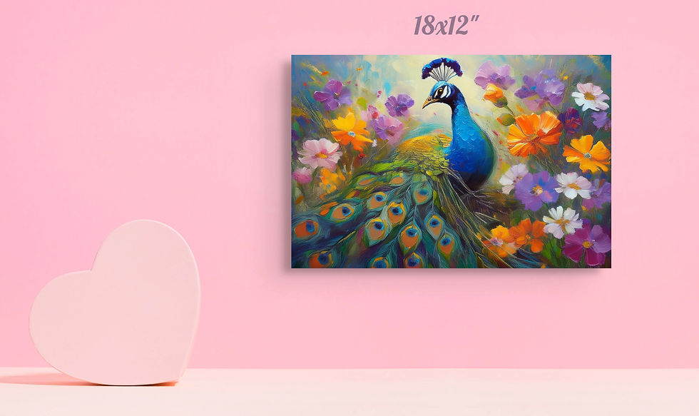 Thumbnail: Peacock and Flowers