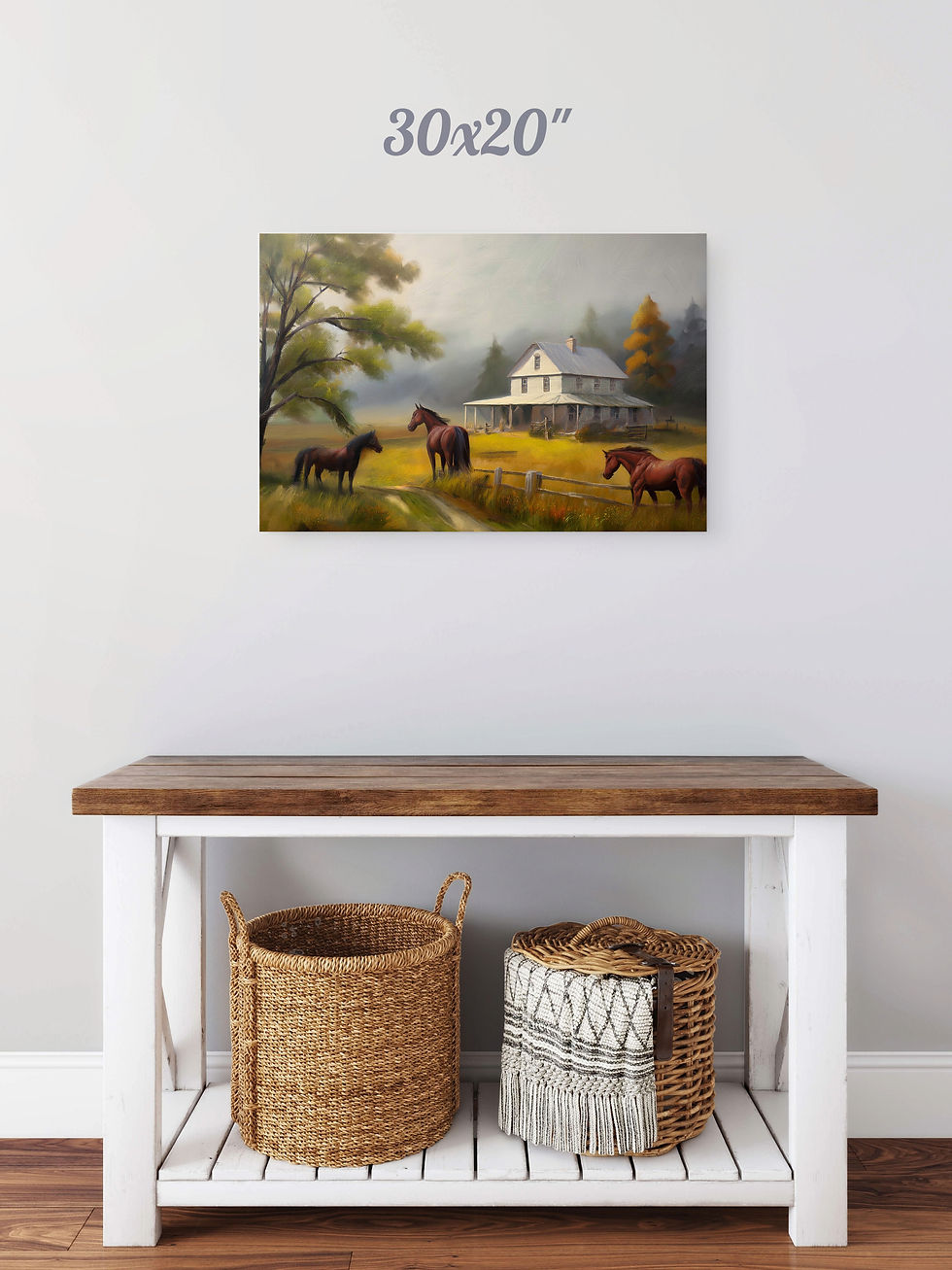 Thumbnail: White Farmhouse in the Mist