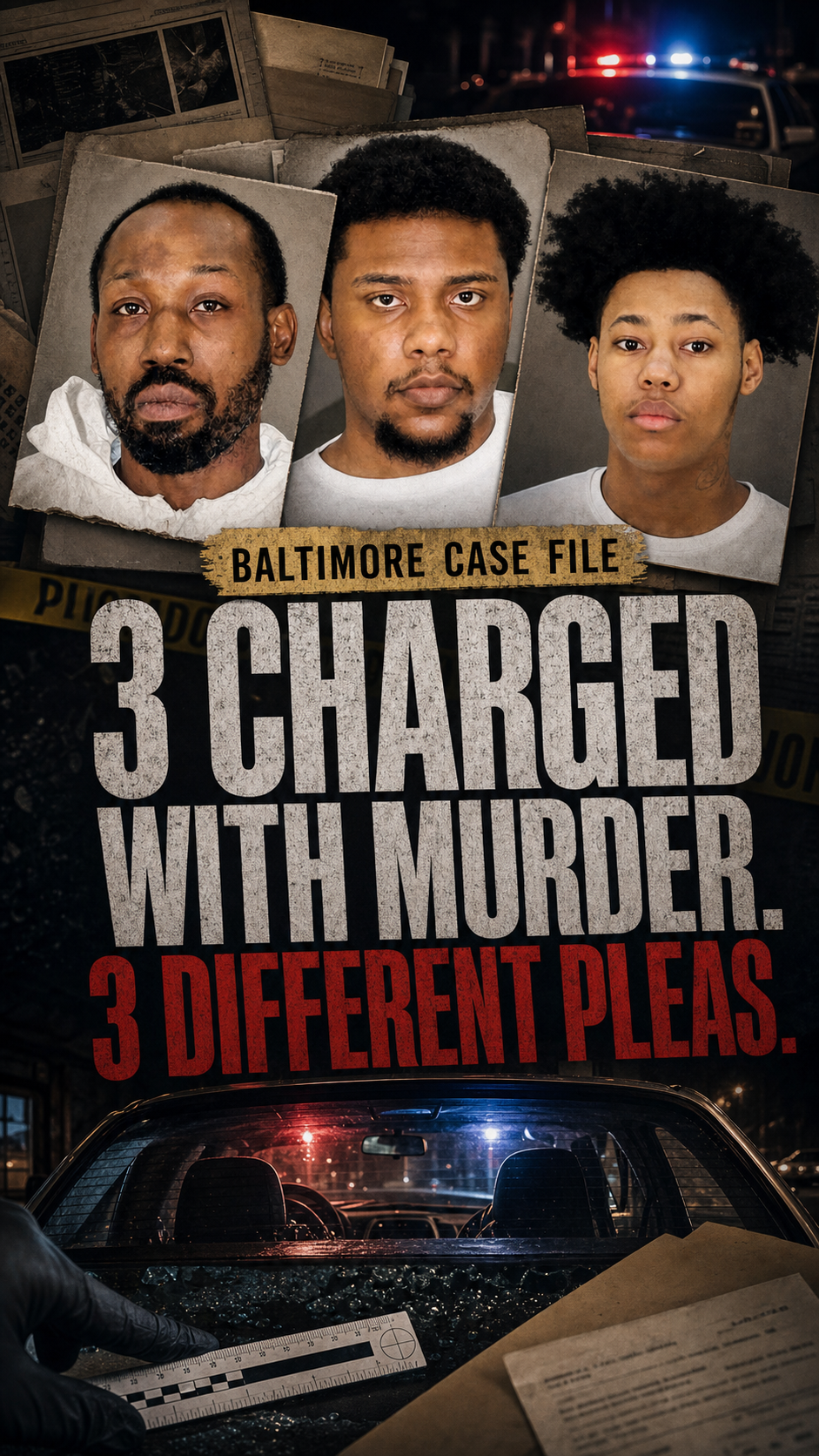Primary vertical case cover with the verified three-adult mugshot group and a dominant case hook.