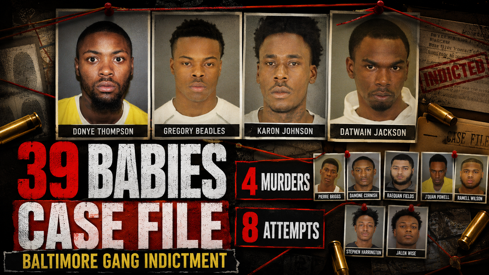 The name sounded almost childish, but the investigation behind it was anything but. Baltimore prosecutors said “39 Babies,” also known as the “GreenTeam,” was not just a group of young men using a zip code as a brand.