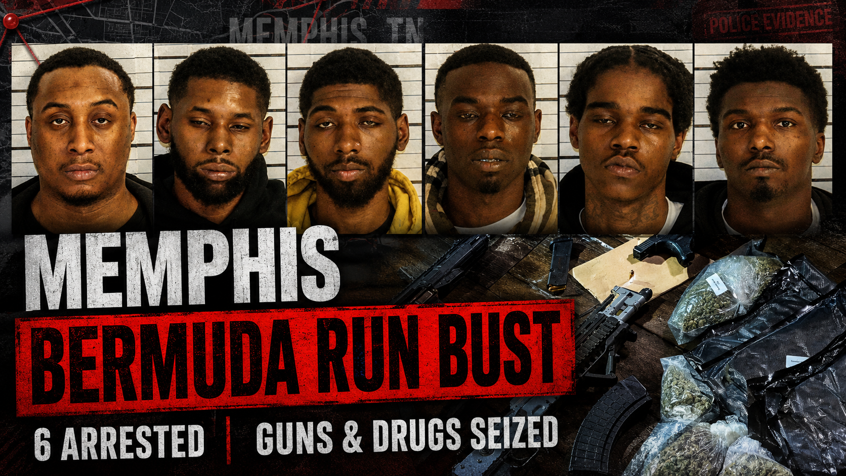 What makes the file stand out is the way several layers opened at once. MPD says the people inside were known or confirmed gang members. One defendant was allegedly out on bond for attempted second-degree murder. Another had active federal weapon-related warrants. Inside the home, police reported marijuana, pills, rifles, handguns, a scale, cash, and a vehicle with a fraudulent VIN.
