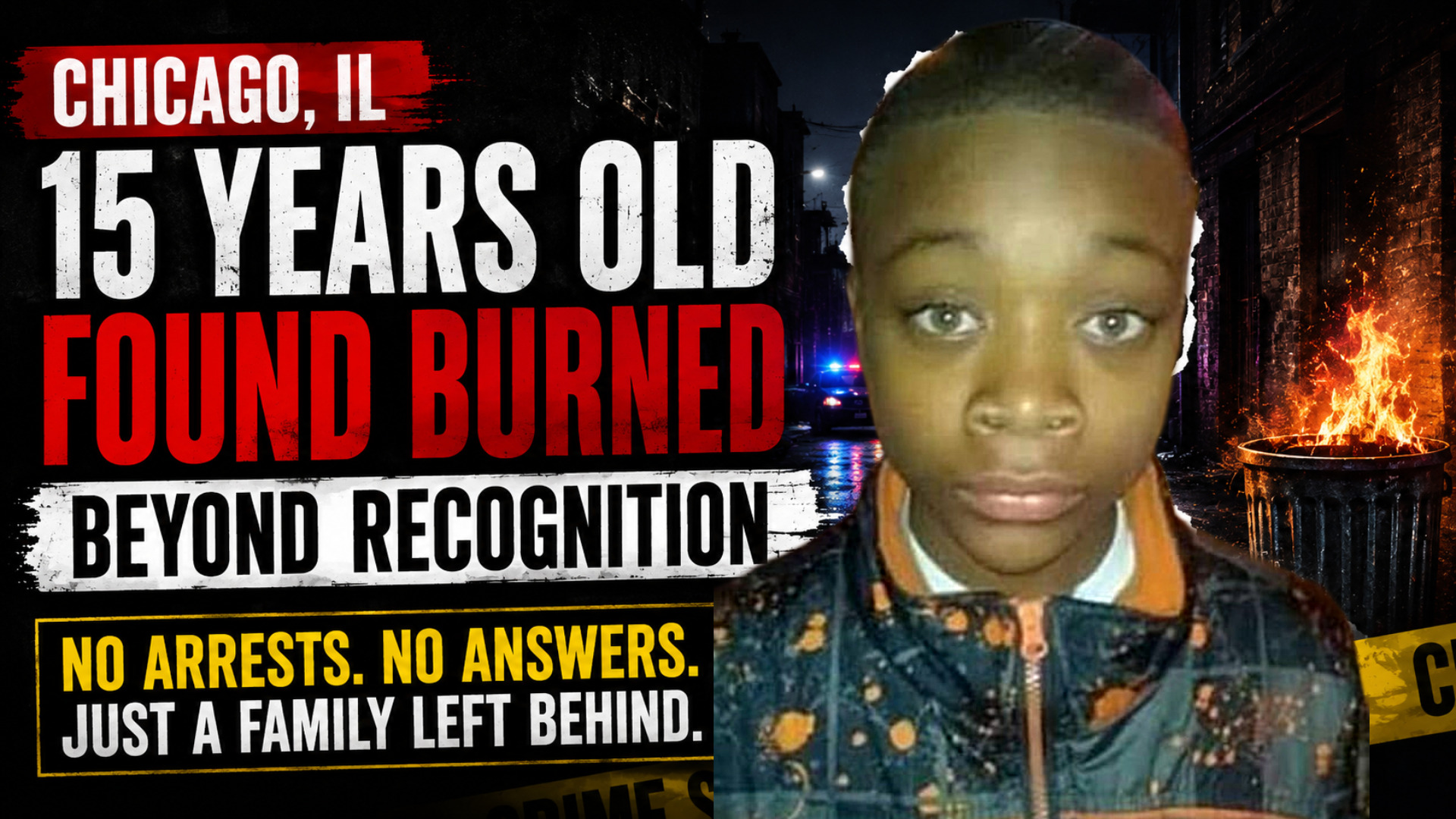 Demetrius Griffin Jr. was 15 years old, a freshman at Steinmetz College Prep, and had just started high school when his life ended in one of Chicago’s most disturbing unsolved murder cases. Firefighters responding to what first appeared to be a garage or refuse fire found his body in the 5500 block of West Cortez Street in Austin around 1:25 a.m. on September 17, 2016.