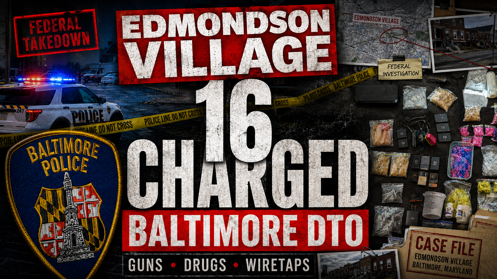 This case started as a federal drug indictment, but once the records opened up, it became something heavier. The government was not just accusing a group of selling heroin, cocaine, and crack in southwest Baltimore.