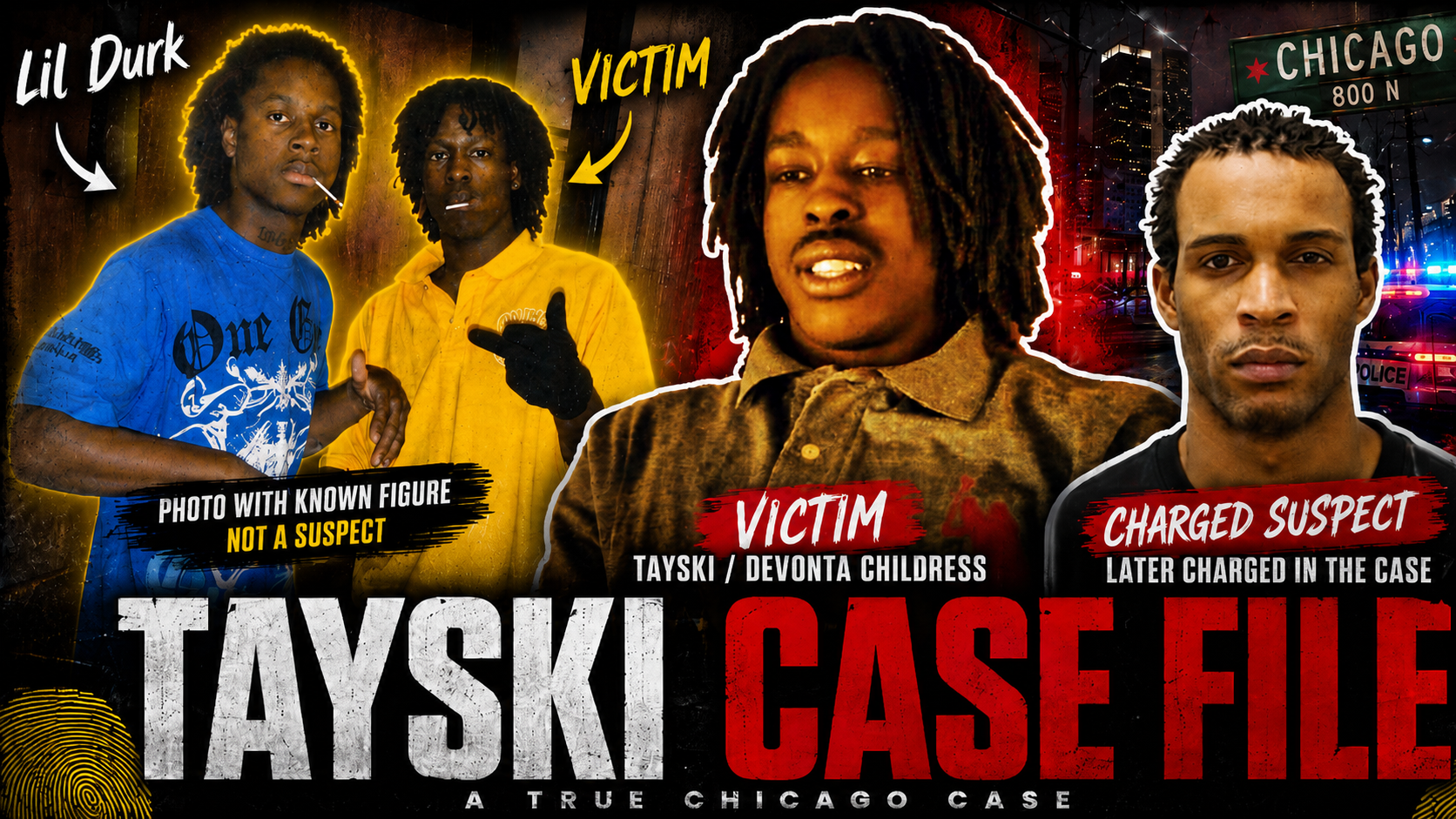 On July 6, 2011, a shooting at 6101 South Normal Boulevard became one of the cases still remembered years later through Chicago drill history, Reddit threads, and neighborhood memory. The victim, Devonta Childress, known online as Tayski, was shot during a drive by style attack near 61st and Normal. Another victim, Michael Barnes, was also wounded. What started as an aggravated battery report later turned into a first degree murder investigation after Childress died from his injuries at Stroger Hospital.