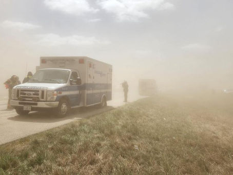 Dust storm in Illinois leaves at least 6 dead after dozens of vehicles crash on major highway