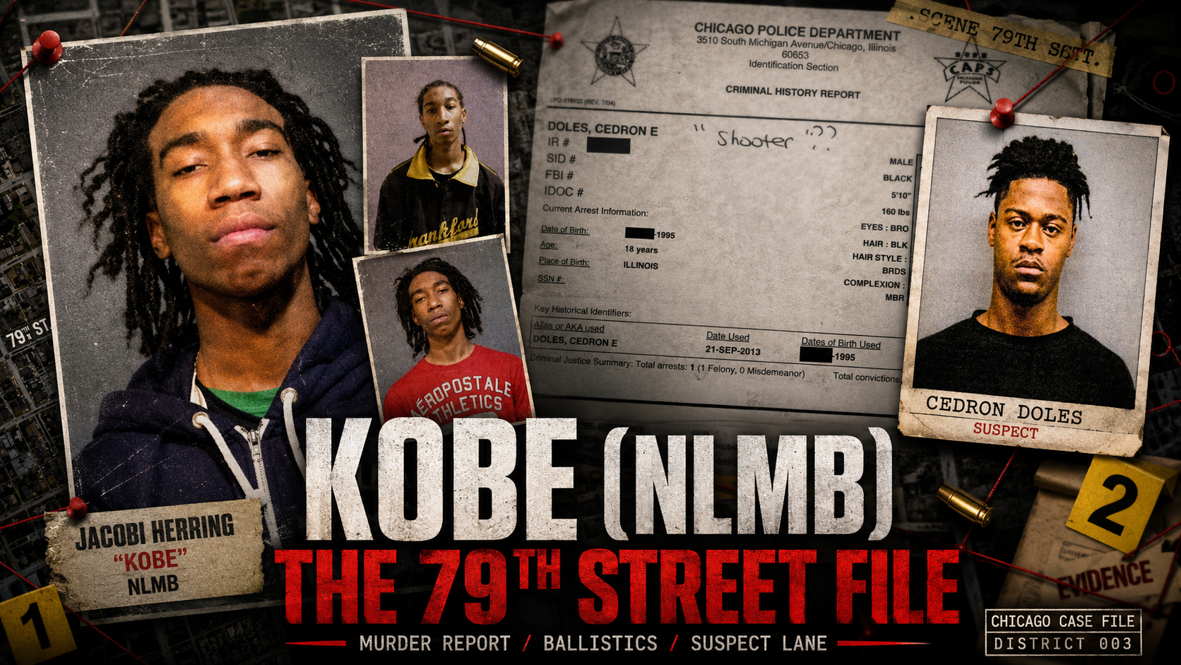 At 4:00 a.m. on August 10, 2013, Jacobi Herring known online as Kobe from NLMB was killed near 2413 E. 79th Street, close to 79th and Yates by the McDonald’s. What started as another early-morning shooting call became one of those Chicago drill-era cases that never stayed buried inside a police report.