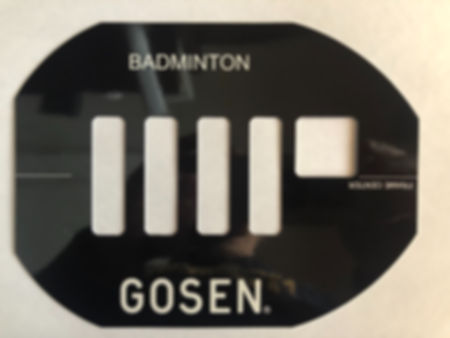 GOSEN Logo Badminton Stencil Card