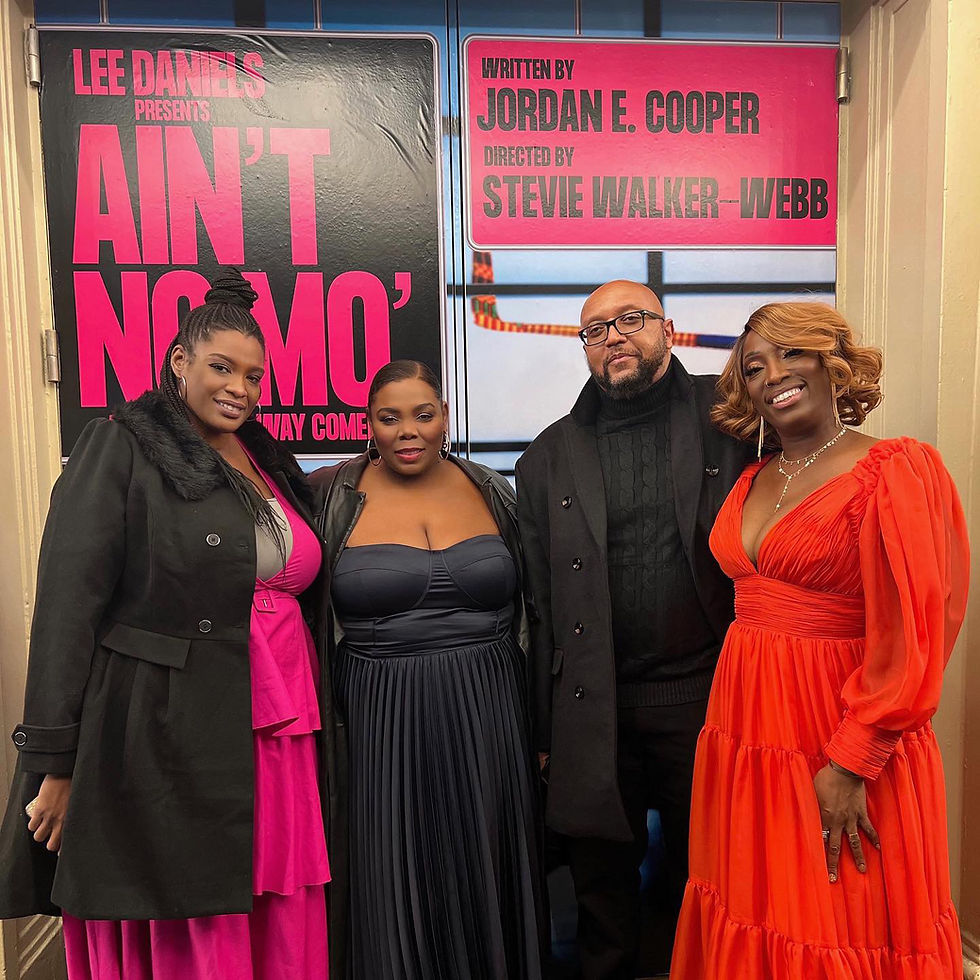 Malvia Rowe, Katasha Acosta, James Richards & Brennie Tellu at opening of Aint No Mo'