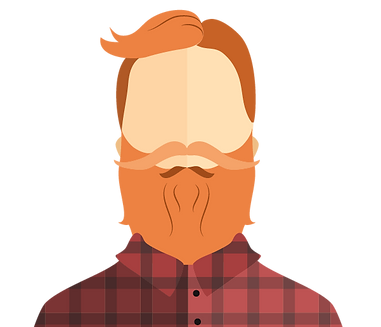 髭を生やした男性の肖像画