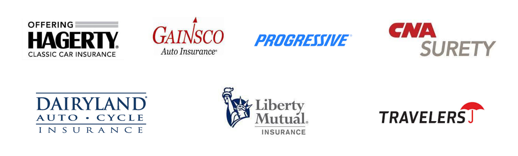 Logos of other insurance carriers shown on the original Family Insurance Group website
