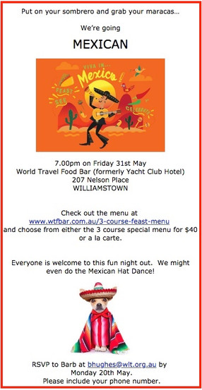 Hola! We're going Mexican