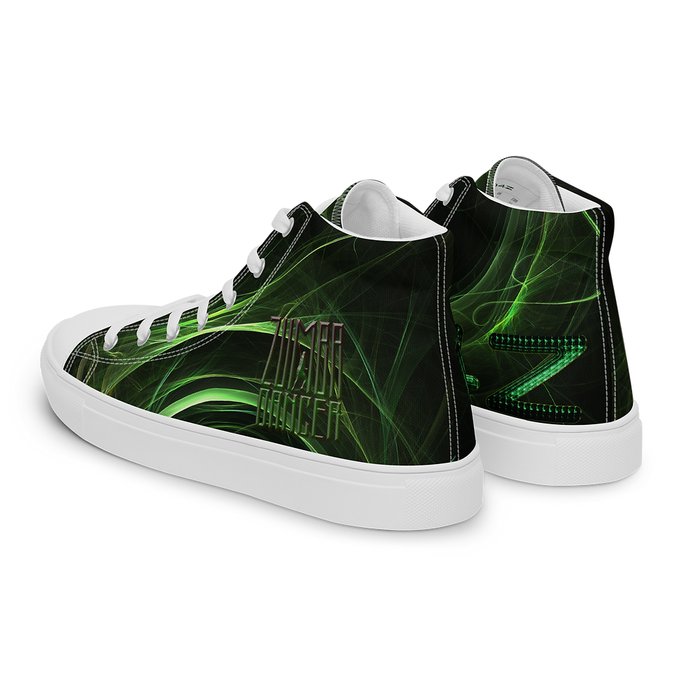 Miniaturbild: D4Z Damen Canvas High-Top Sneaker ZUMBA DANCER GREEN