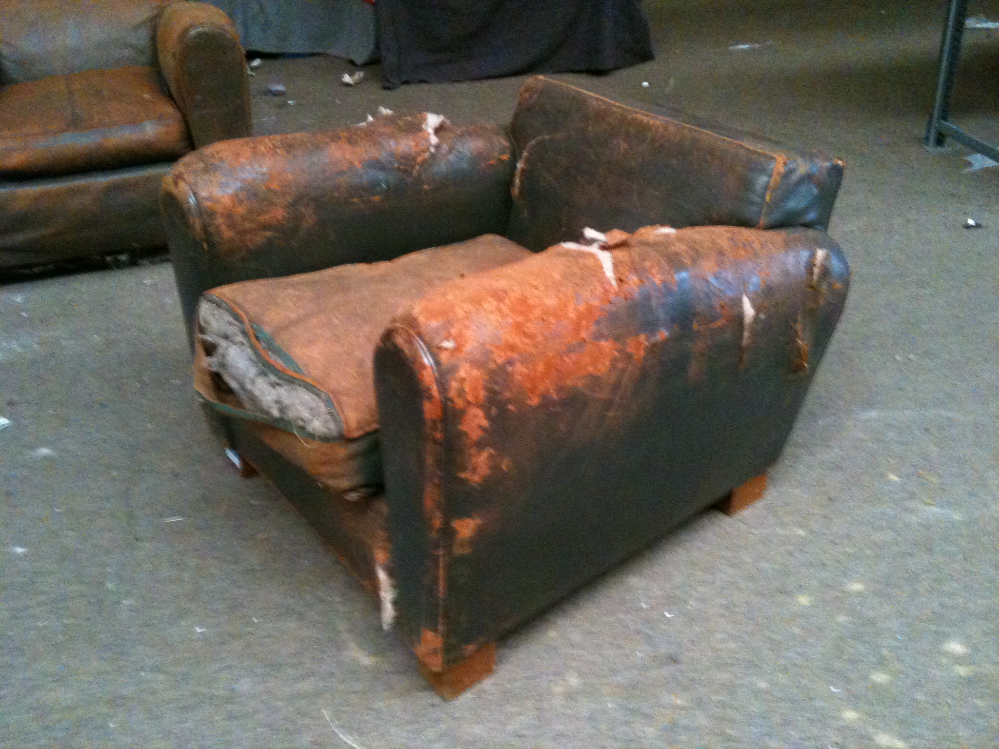 fauteuil Royere avant restauration