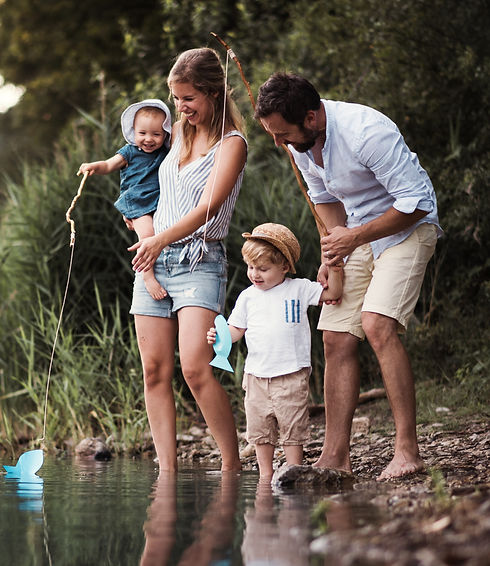 family fishing