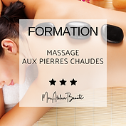 Formation Massage aux pierres chaudes - Mon Atelier Beauté