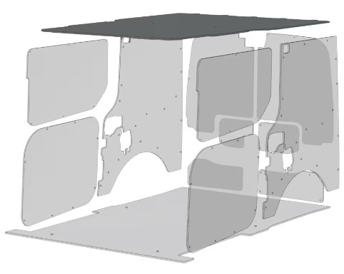 KABAIR Insulation Kit Ford Transit 136 Medium - Refrigerated transpor