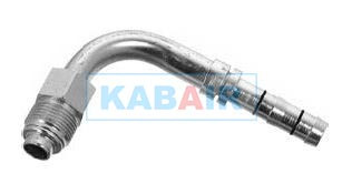 90� #6 Male O-Ring to #8 EZ Clip Hose