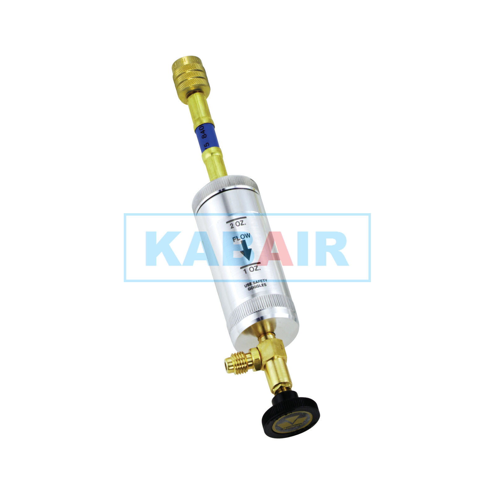 R12 2oz. Oil and Dye Injector, 1/4'' Male and Female Flare Thread