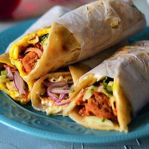 Street style Chicken Tikka Kathi rolls(Wrap)