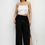 Thumbnail: Side slit drawstring pants