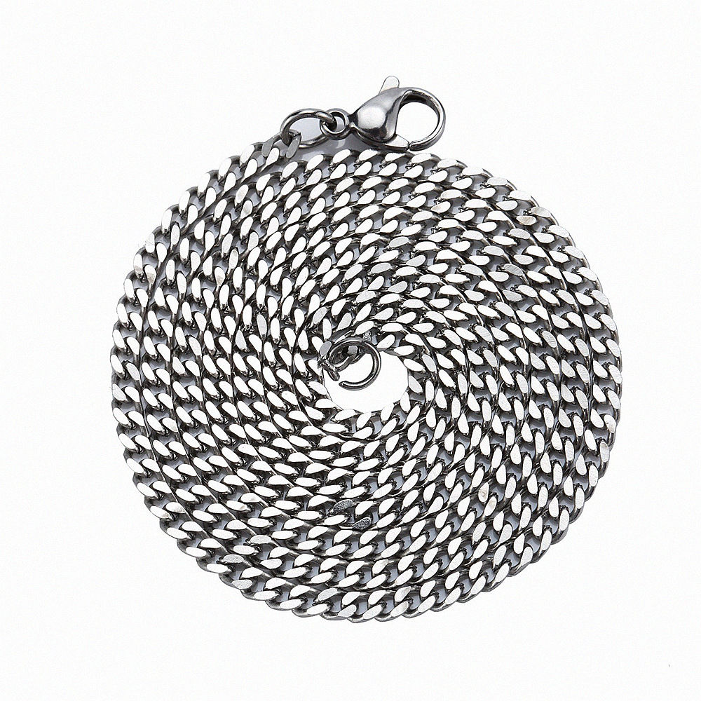 Cuban style men's stainless steel 316L necklace