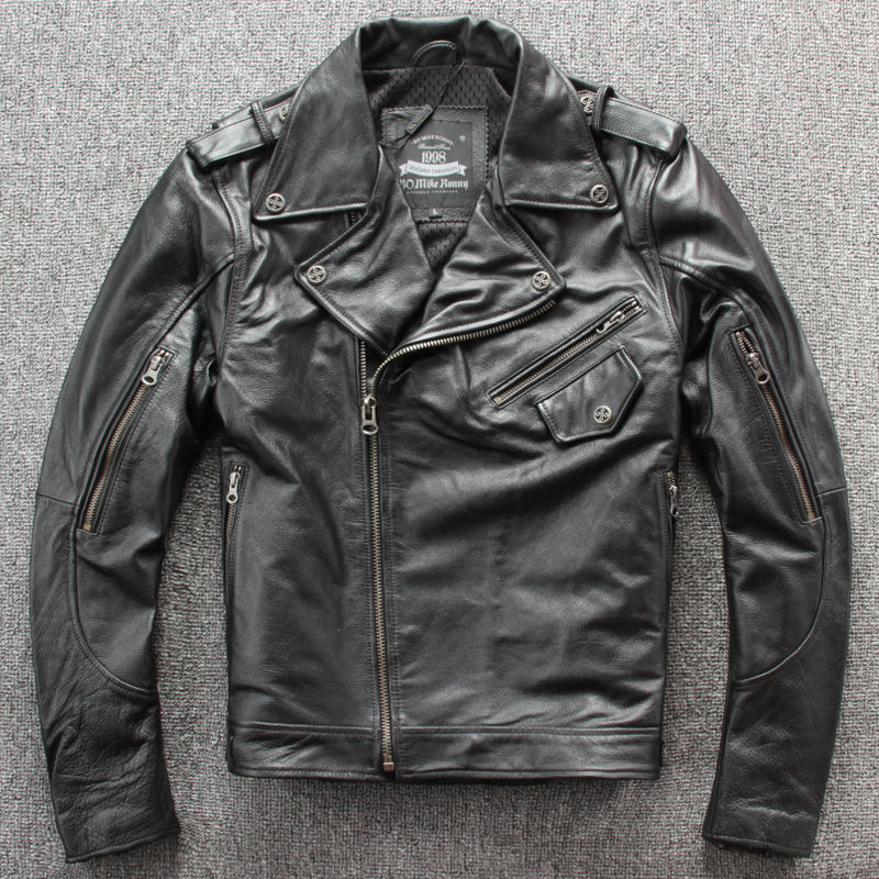 Thumbnail: Men's Premium Full Grain Cow Leather Jacket