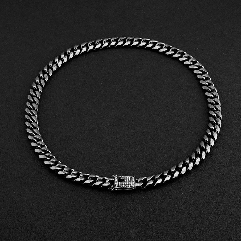 Thumbnail: Cuban style men's stainless steel 316L necklace