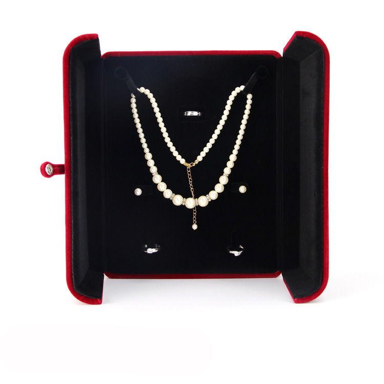 Thumbnail: Superior quality jewelry box ring box flannelette casket