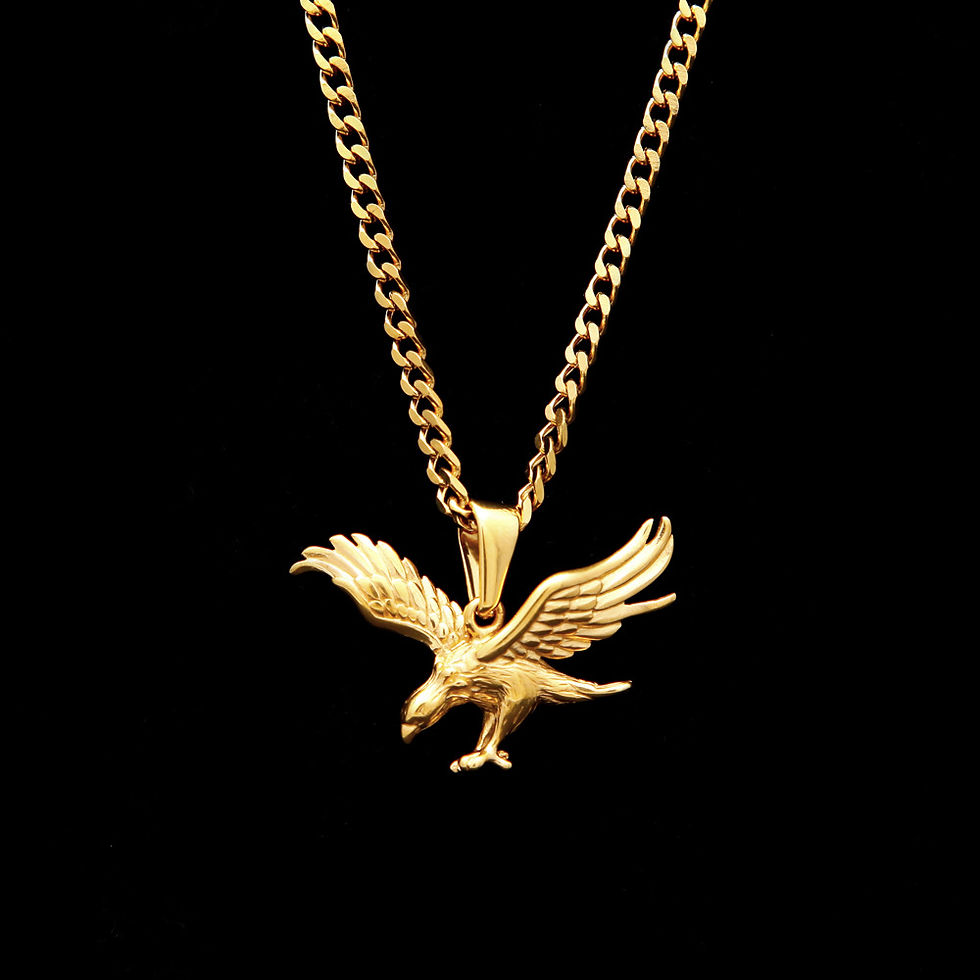 Thumbnail: Cuban style men's stainless steel 316L necklace
