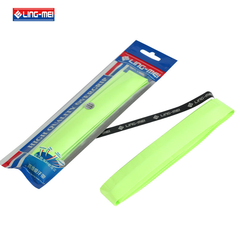 Thumbnail: Lingmei BG600 PU Keel badminton overgrip green color – polyurethane grip for rackets