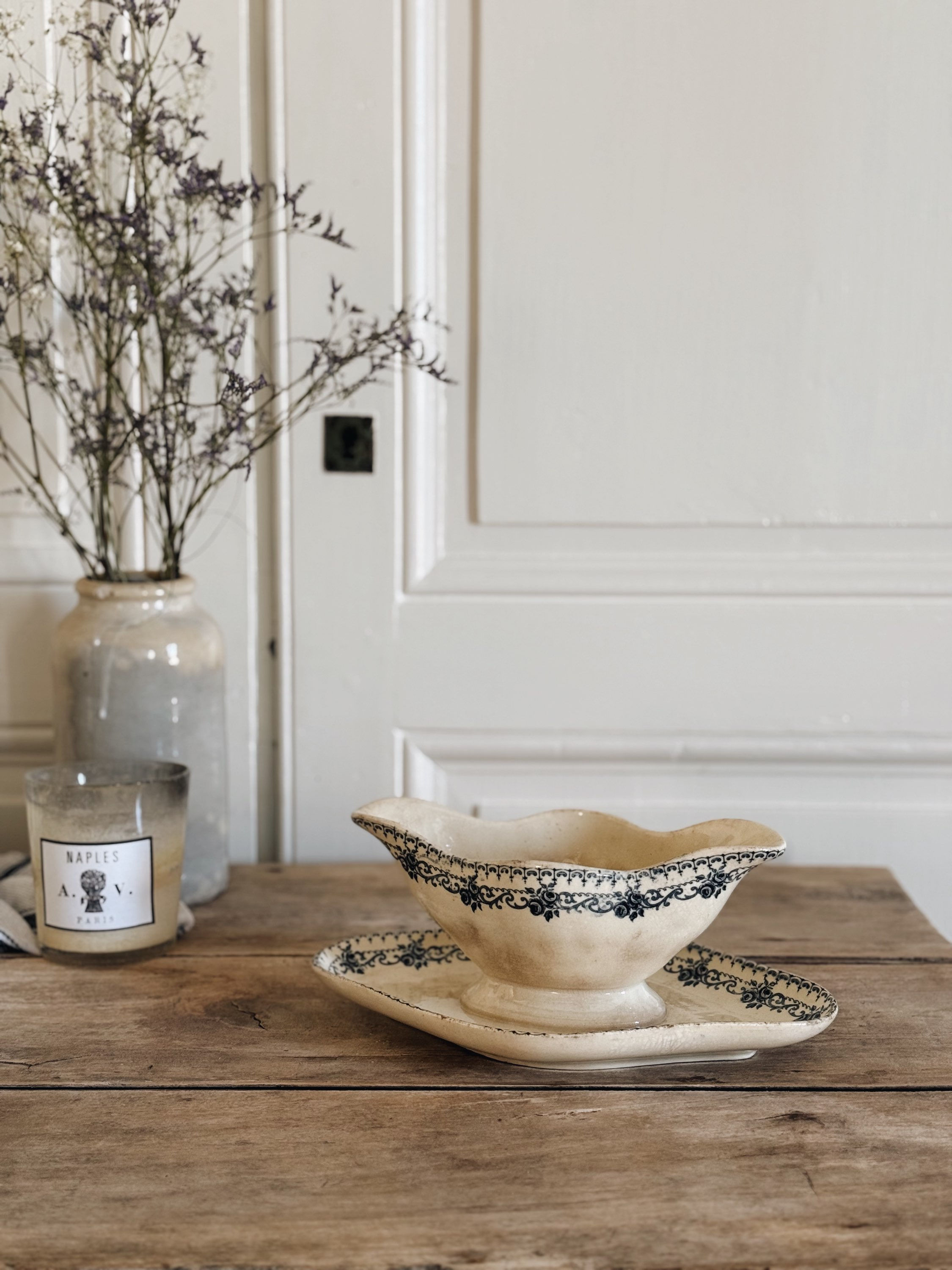 Saucière Terre de fer H. Boulenger & Cie, modèle Parmentier