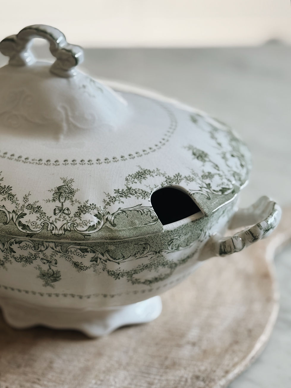 Miniature : Soupière en porcelaine anglaise Ridgway