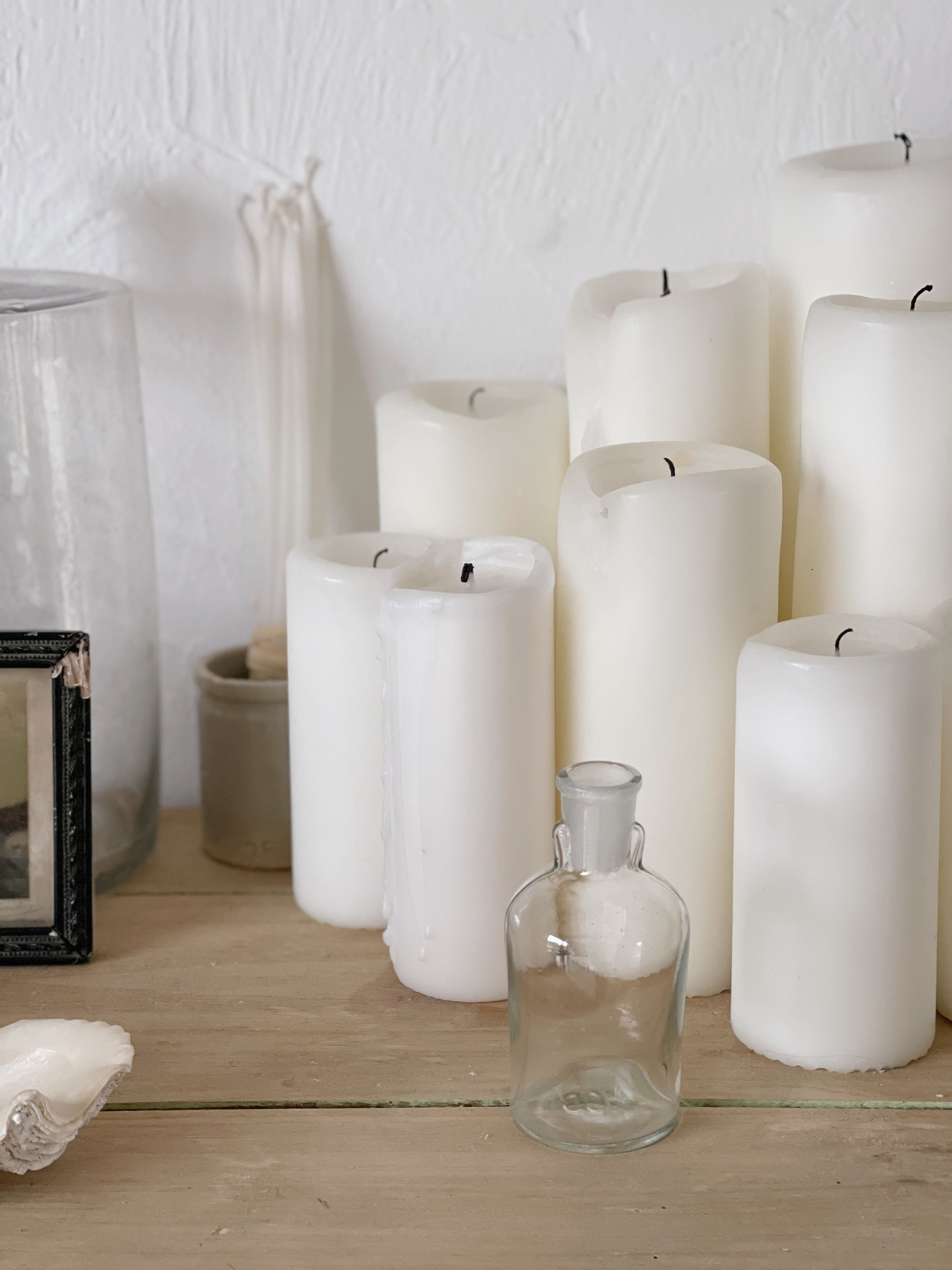 Petit flacon d'apothicaire en verre