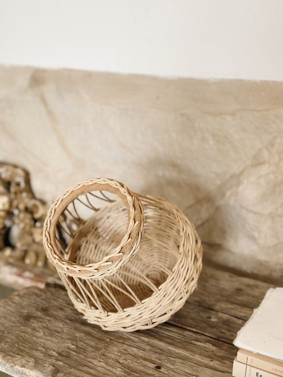 Miniature : Petite cage en osier
