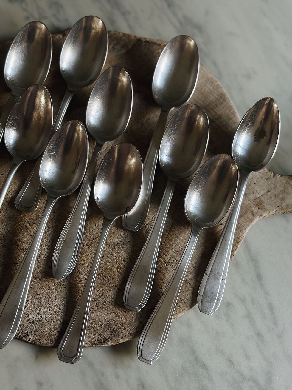 Miniature : Cuillères dépareillées en métal argenté