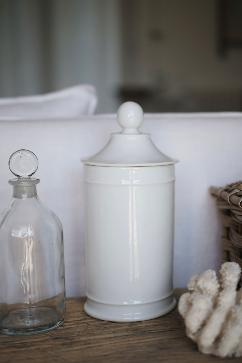 Miniature : Anciens pot et flacon de pharmacie