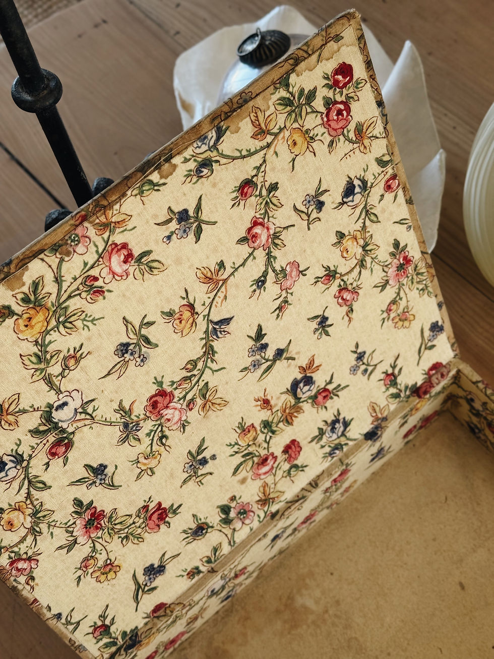 Miniature : Boîte tissu fleurie 