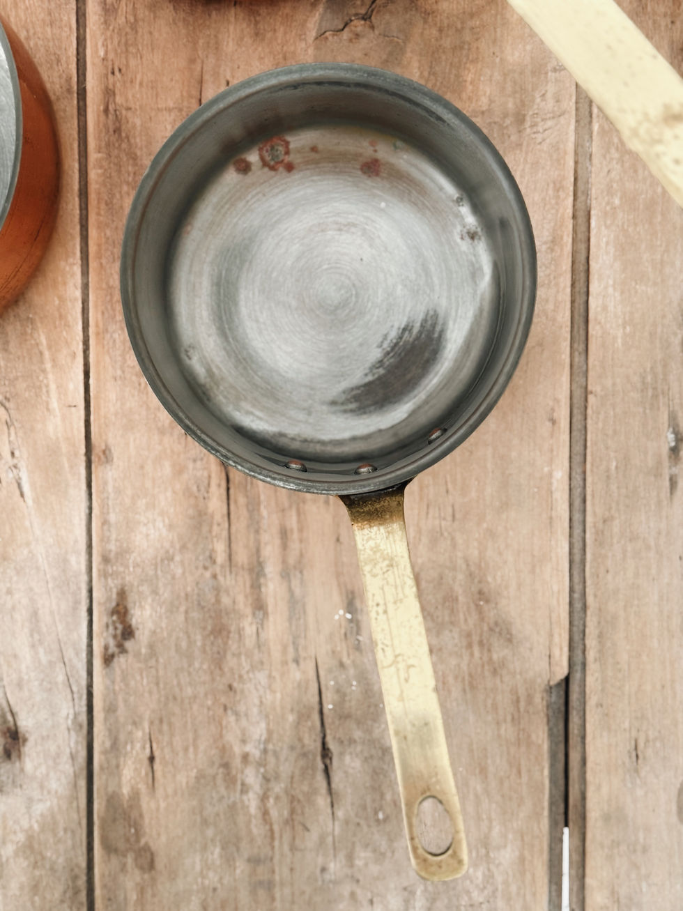 Miniature : Série de casseroles en cuivre