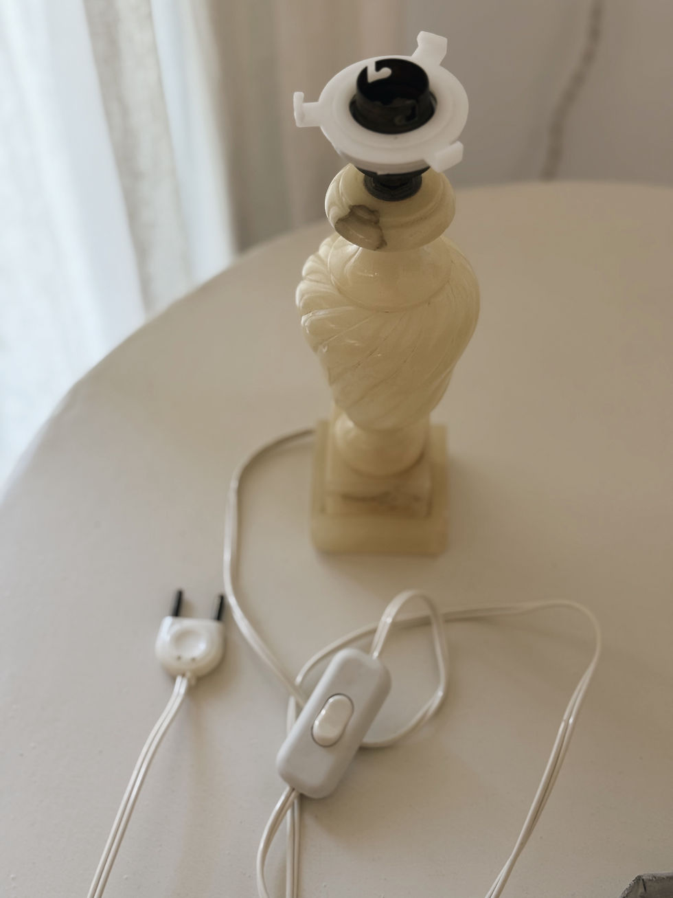 Miniature : Lampe en albâtre