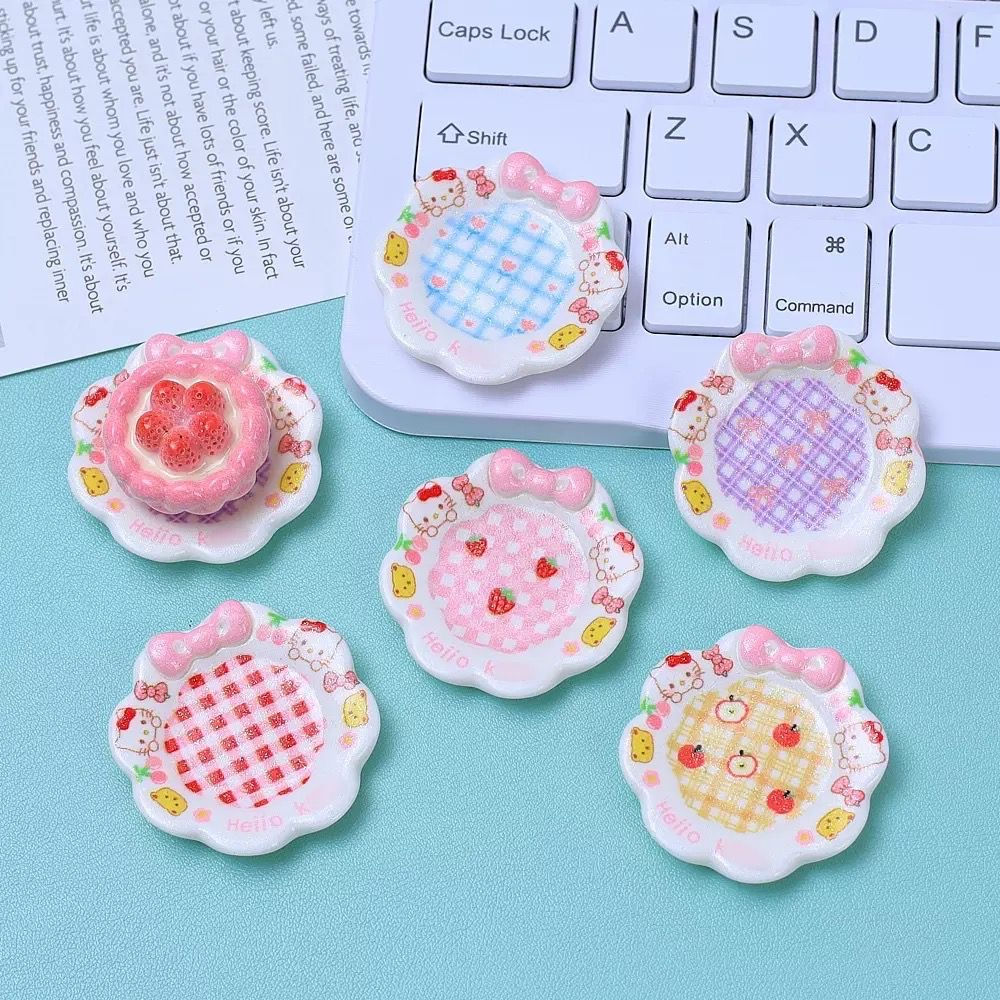 Miniature Kitty Bow Plate / 50 pcs