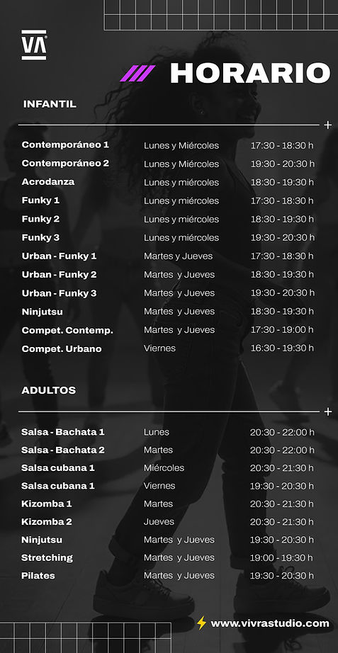 HORARIO VIVRA 25-26