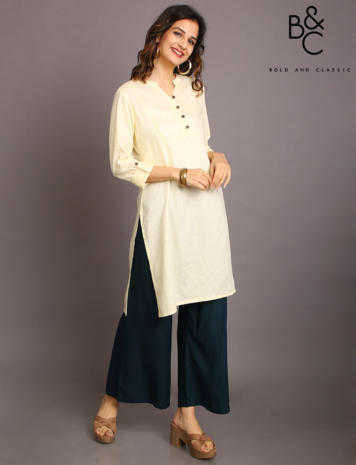 B&C 30s Rayon AntiMicrobial Solid Palazzo