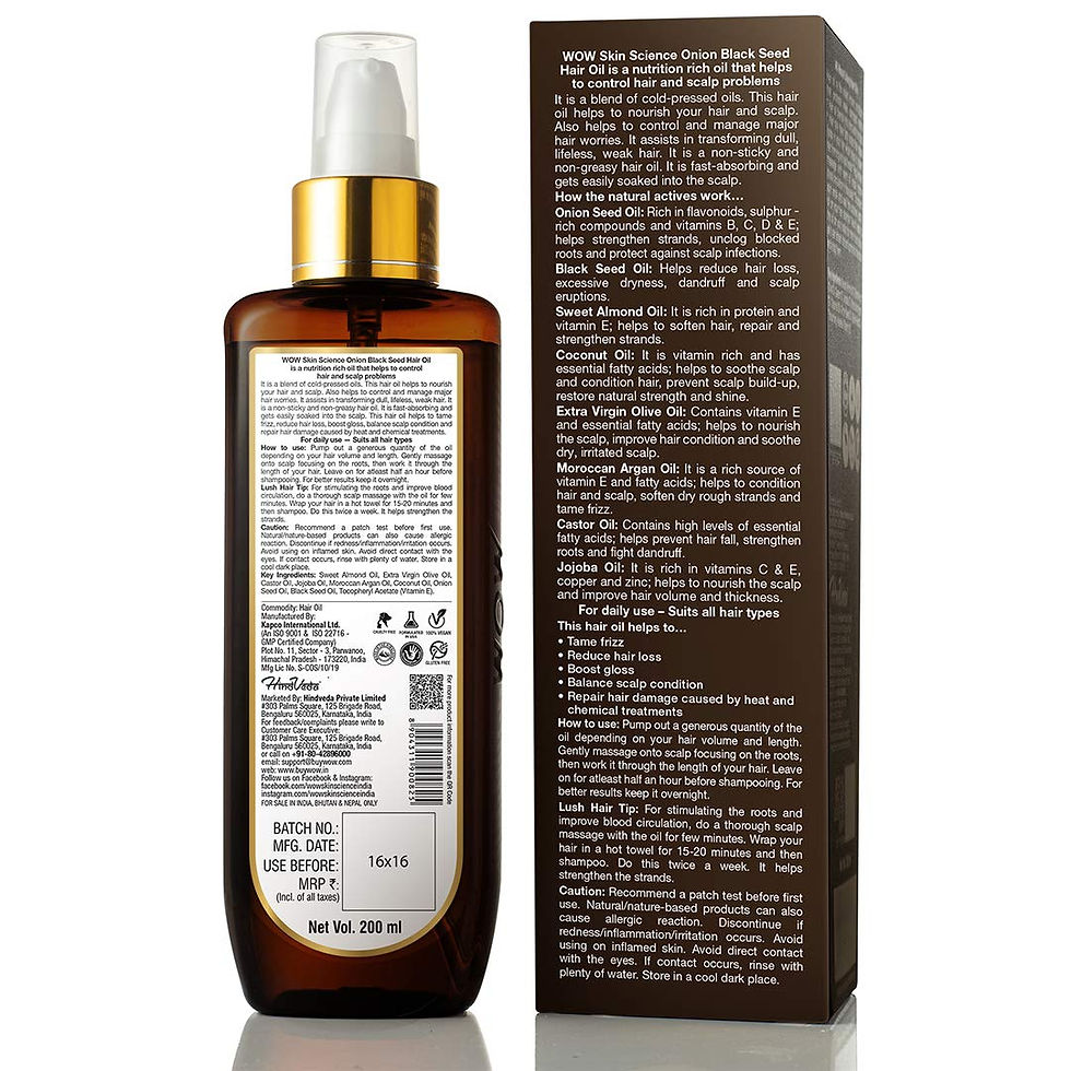 Thumbnail: WOW Skin Science Onion Black Seed Hair Oil
