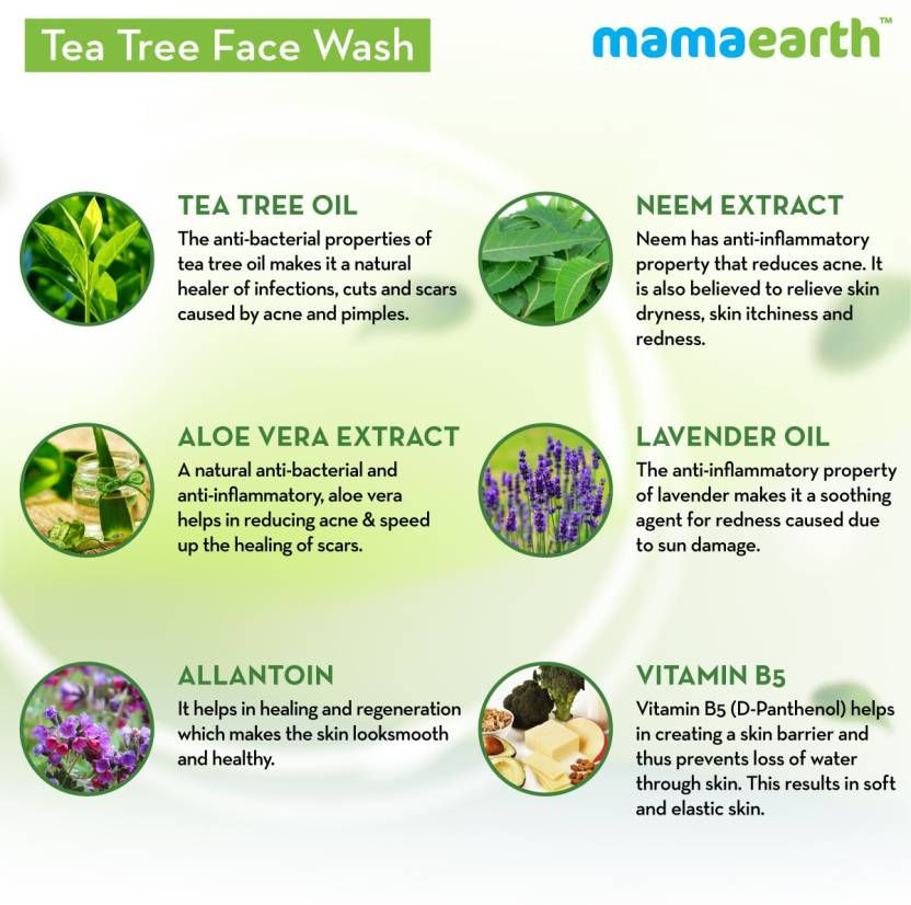 Thumbnail: Mamaearth Face Wash With Tea Tree Oil And Neem Extract For Acne &Pimples (100ml)